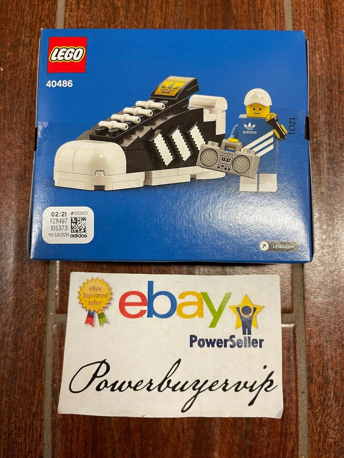 NEW Lego 40486 LEGO Adidas Originals Superstar Shoe 2 DAY GET - Click Image to Close